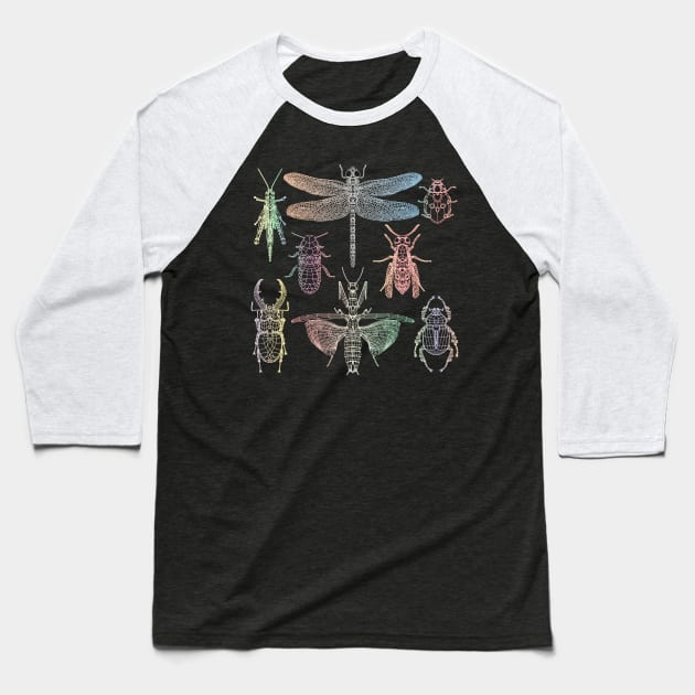 Poly Insectarium Neon Baseball T-Shirt by Greydn